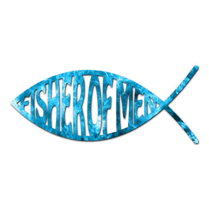 Fisher Of Men Jesus – Vinyl Decal Sticker – Multiple Patterns & Sizes – ebn306