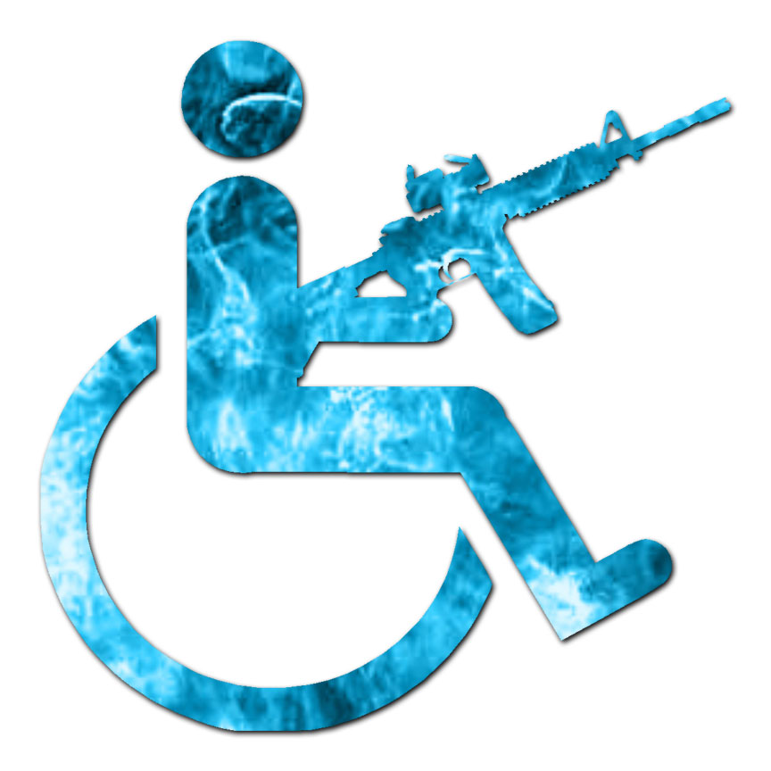 Handicap Sign In Décor Decals, Stickers & Vinyl Art for sale