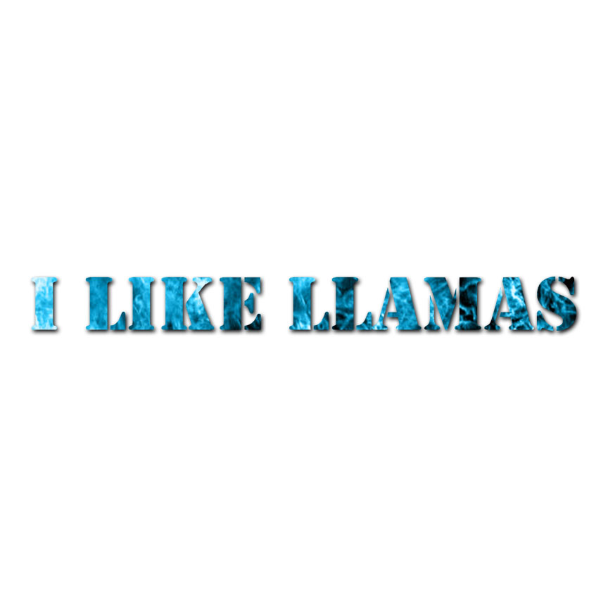 I Like Llamas – Vinyl Decal Sticker – Multiple Patterns & Sizes – ebn3220