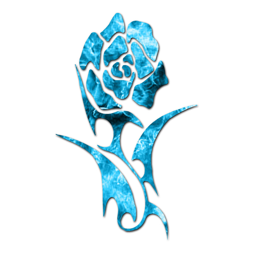 Tribal Rose – Vinyl Decal Sticker – Multiple Patterns & Sizes – ebn3320