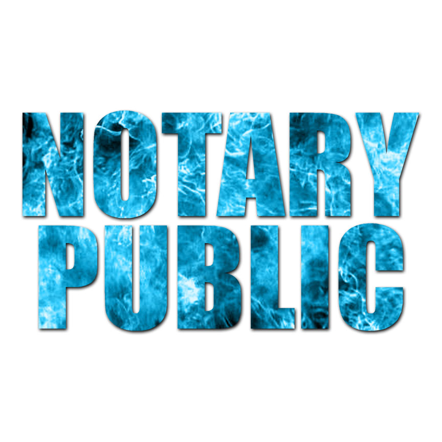 Notary Public – Vinyl Decal Sticker – Multiple Patterns & Sizes – ebn3498