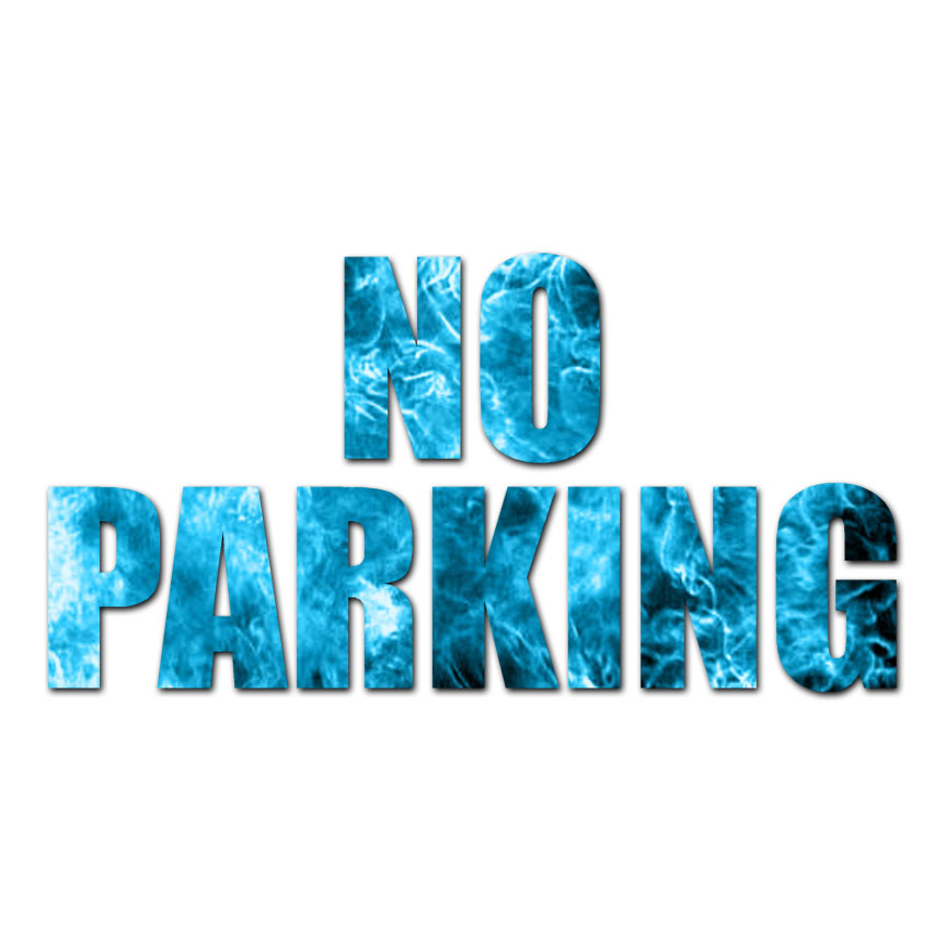 No Parking – Vinyl Decal Sticker – Multiple Patterns & Sizes – ebn3555