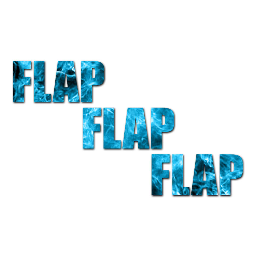 Flap Flap Flap – Vinyl Decal Sticker – Multiple Patterns & Sizes – ebn3560