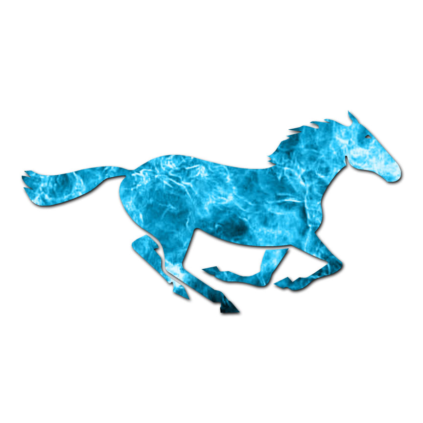 Horse Mustang Running – Vinyl Decal Sticker – Multiple Patterns & Sizes – ebn381