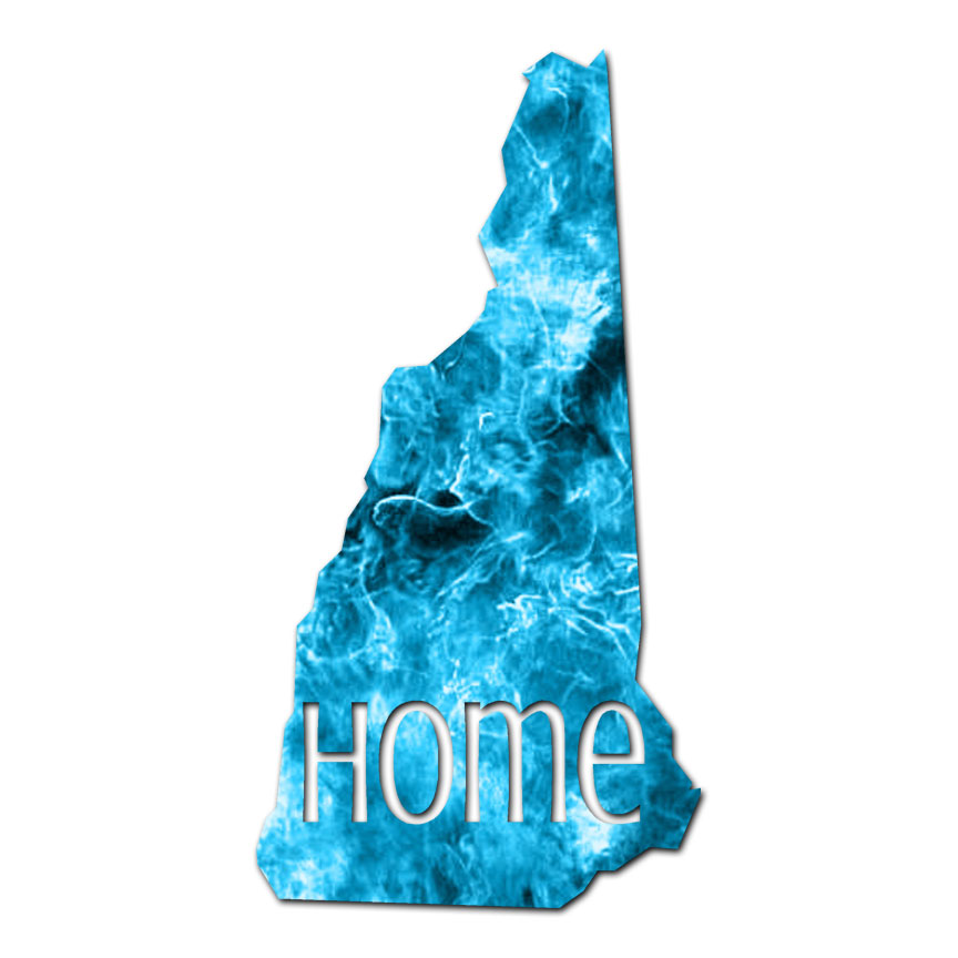 New Hampshire Home State – Decal Sticker – Multiple Patterns & Sizes – ebn3831