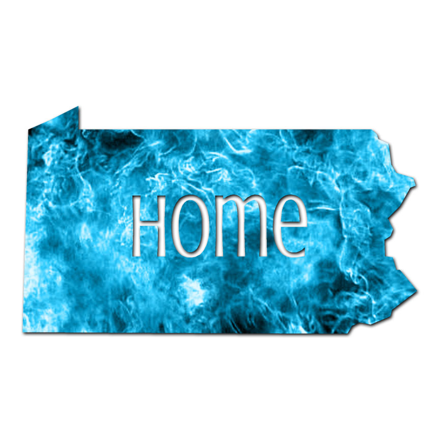 Pennsylvania Home State – Decal Sticker – Multiple Patterns & Sizes – ebn3840