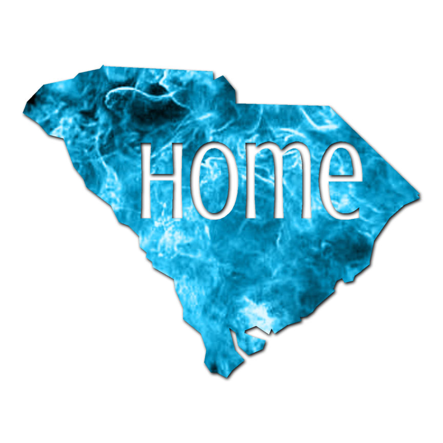South Carolina Home State – Decal Sticker – Multiple Patterns & Sizes – ebn3842