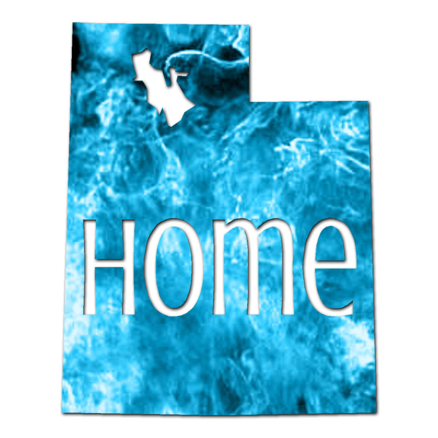 Utah Home State – Vinyl Decal Sticker – Multiple Patterns & Sizes – ebn3846