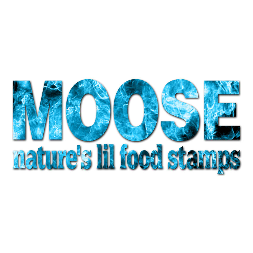 Moose Natures Food Stamps – Decal Sticker – Multiple Patterns & Sizes – ebn3854