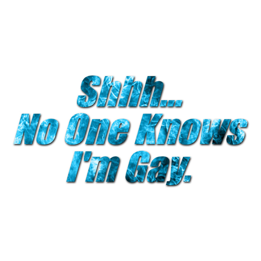 No One Knows I’m Gay – Vinyl Decal Sticker – Multiple Patterns & Sizes – ebn3916
