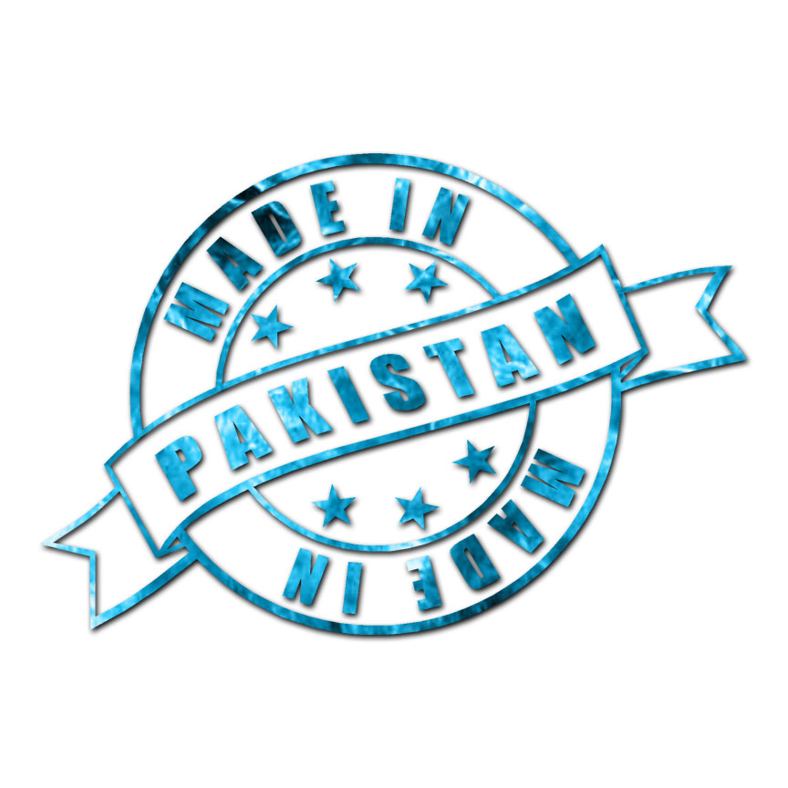 Made In Pakistan Stamp Logo – Decal Sticker – Multiple Patterns & Sizes ebn3947