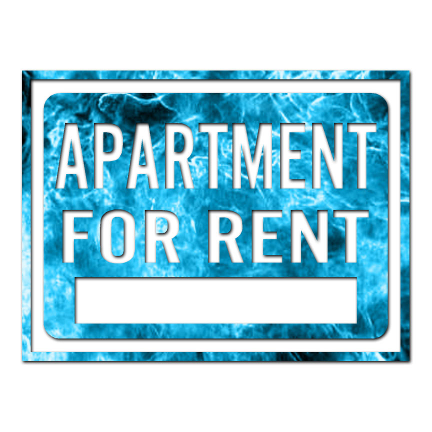 Apartment For Rent Business – Decal Sticker – Multiple Patterns & Sizes ebn4003