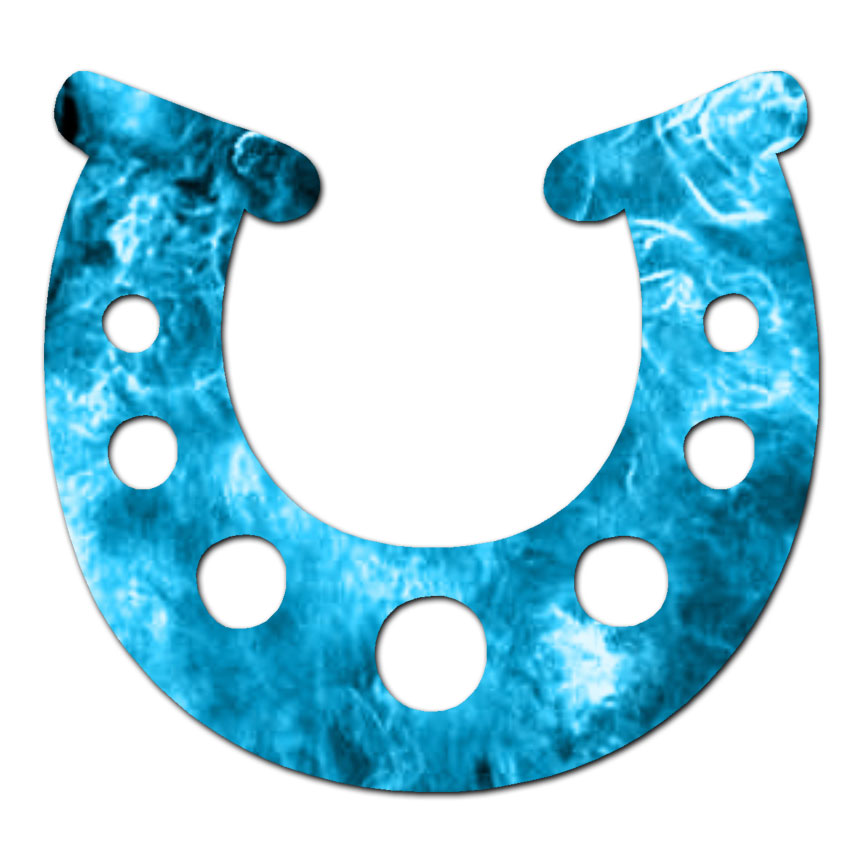 Lucky Horse Shoe Horseshoe – Decal Sticker – Multiple Patterns & Sizes – ebn4027