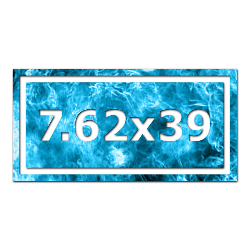 Ammo 7.62 x 39 Square – Vinyl Decal Sticker – Multiple Patterns & Sizes – ebn41
