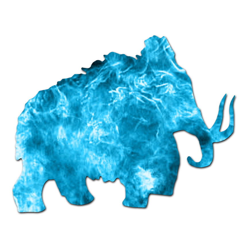 Mastodon Mammoth – Vinyl Decal Sticker – Multiple Patterns & Sizes – ebn446