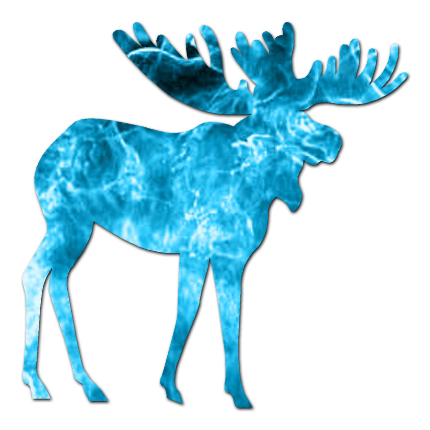 Moose – Vinyl Decal Sticker – Multiple Patterns & Sizes – ebn462