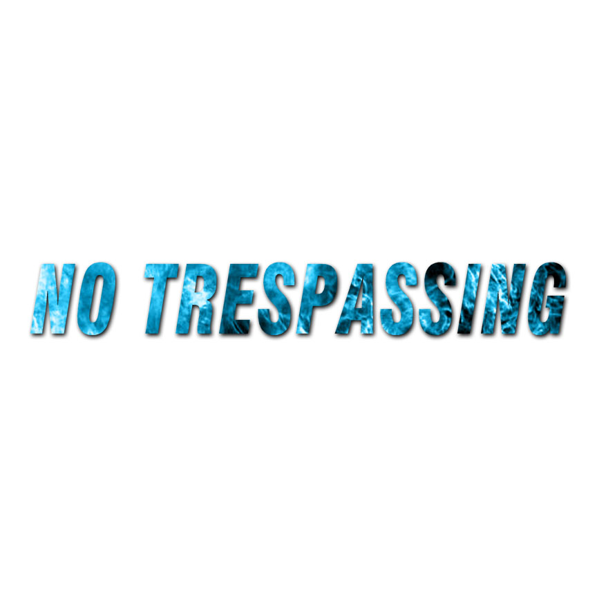 No Trespassing Business – Decal Sticker – Multiple Patterns & Sizes – ebn476