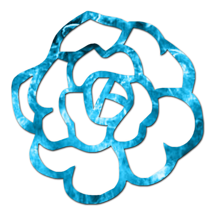 Rose Flower – Vinyl Decal Sticker – Multiple Patterns & Sizes – ebn581
