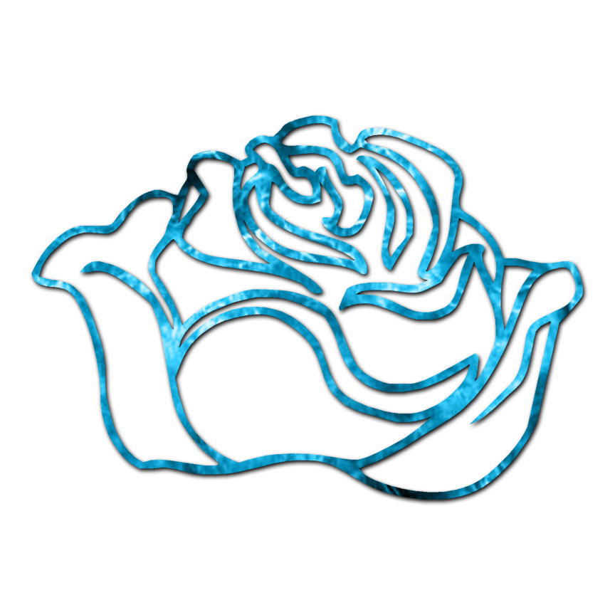 Rose Drawing Flower – Vinyl Decal Sticker – Multiple Patterns & Sizes – ebn583