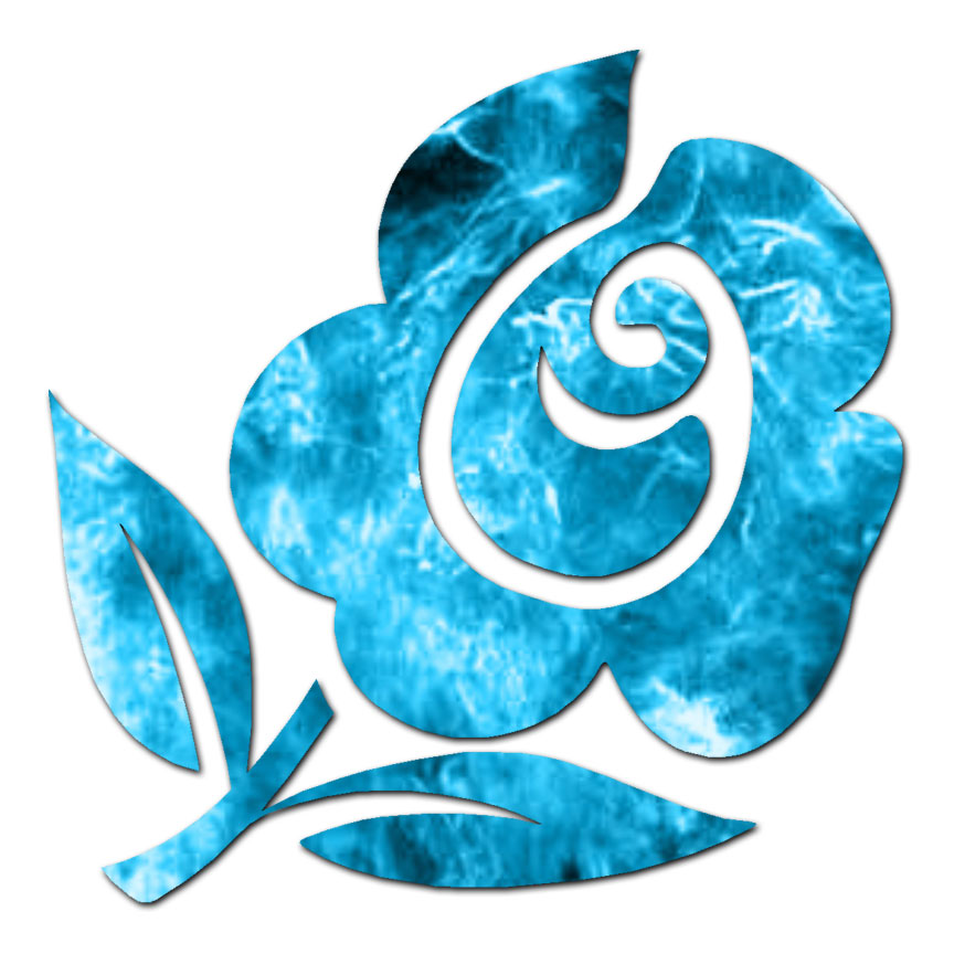 Rose Flower Art – Vinyl Decal Sticker – Multiple Patterns & Sizes – ebn586