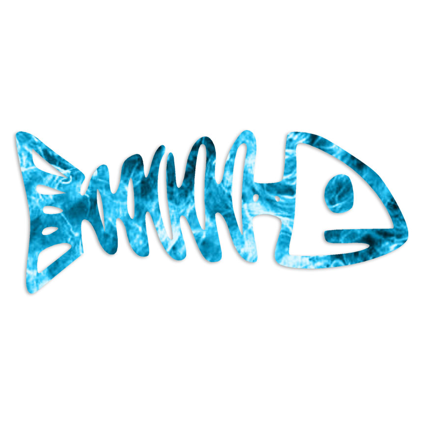 Fish Bones – Vinyl Decal Sticker – Multiple Patterns & Sizes – ebn6019