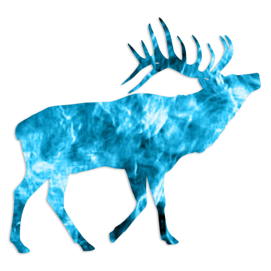 Elk Deer – Vinyl Decal Sticker – Multiple Patterns & Sizes – ebn6099