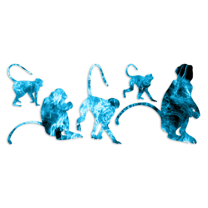 Monkeys - Vinyl Decal Sticker - Multiple Patterns & Sizes - ebn6169