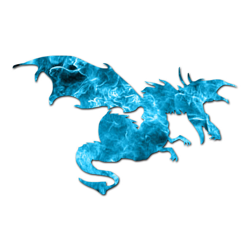 Dragon Reptile Fantasy – Decal Sticker – Multiple Patterns & Sizes – ebn619