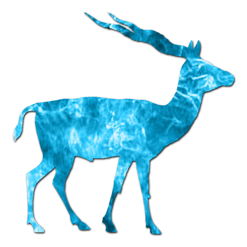 Antelope Gazelle Gnu – Vinyl Decal Sticker – Multiple Patterns & Sizes – ebn62