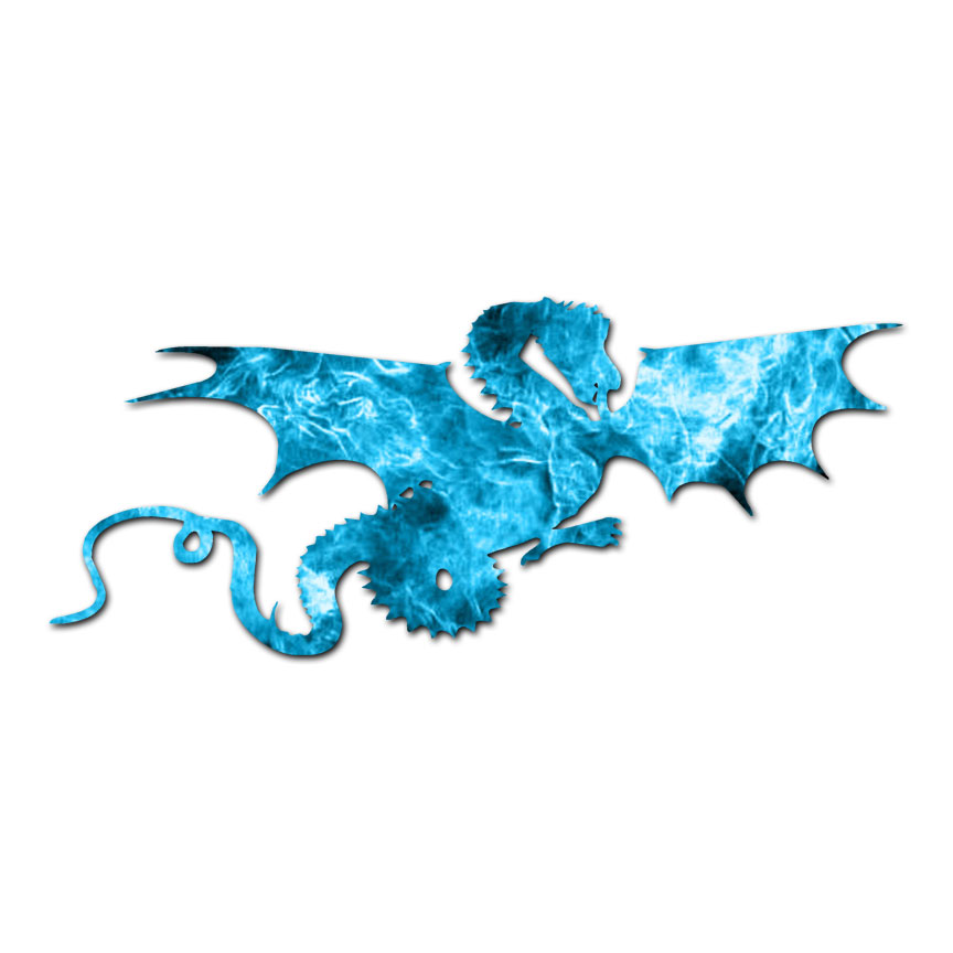 Flying Dragon – Vinyl Decal Sticker – Multiple Patterns & Sizes – ebn620