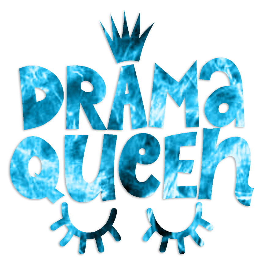 Drama Queen – Vinyl Decal Sticker – Multiple Patterns & Sizes – ebn6219