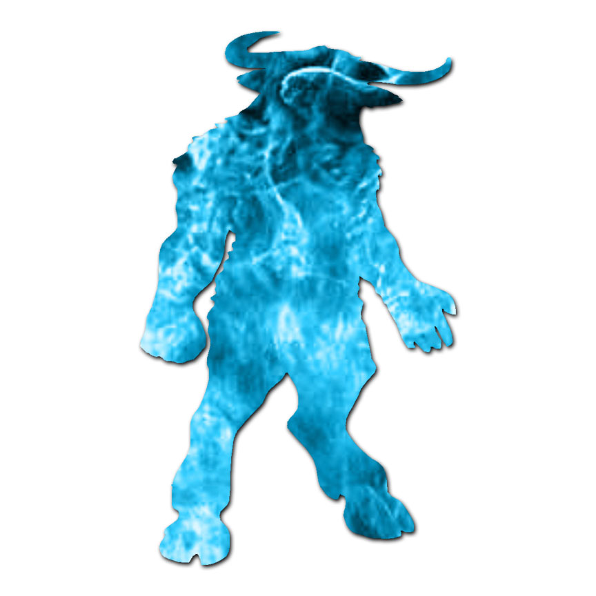 Minotaur Bull Man – Vinyl Decal Sticker – Multiple Patterns & Sizes – ebn628