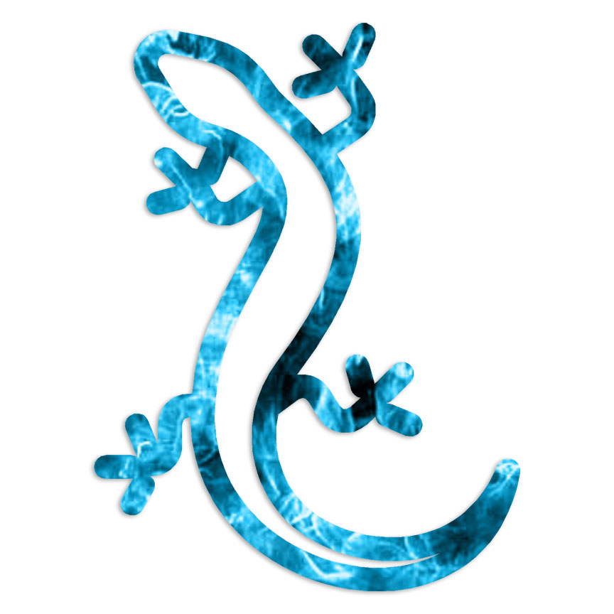 Outlined Lizard – Decal Sticker – Multiple Patterns & Sizes – ebn6336