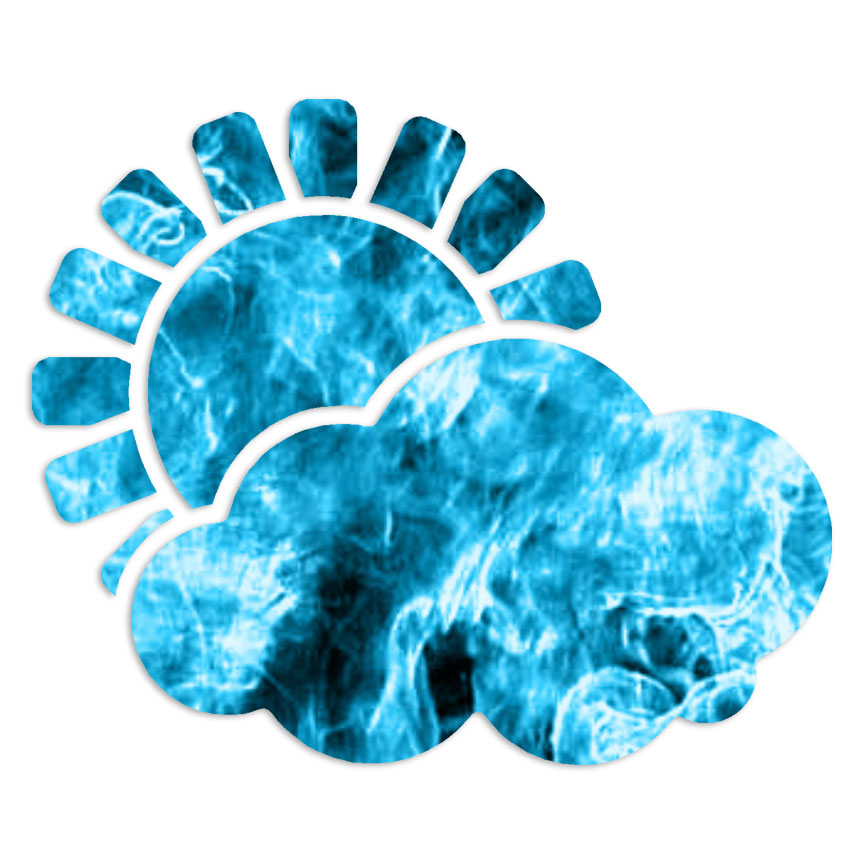 Sun Behind Cloud – Decal Sticker – Multiple Patterns & Sizes – ebn6357
