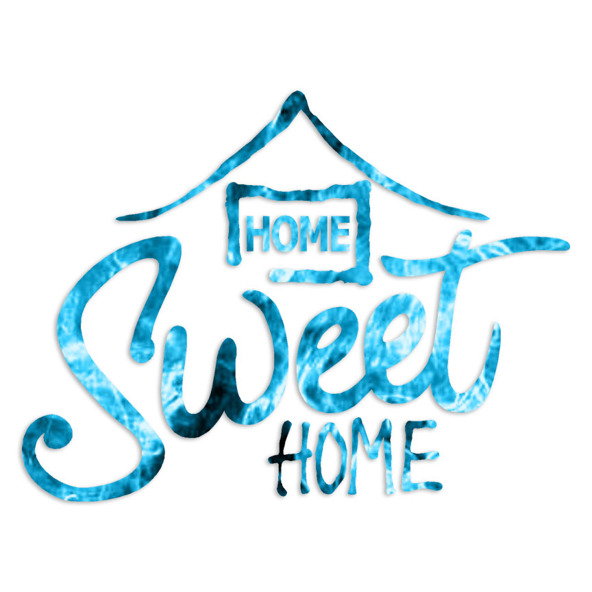 Home Sweet Home 2 – Decal Sticker – Multiple Patterns & Sizes – ebn6396