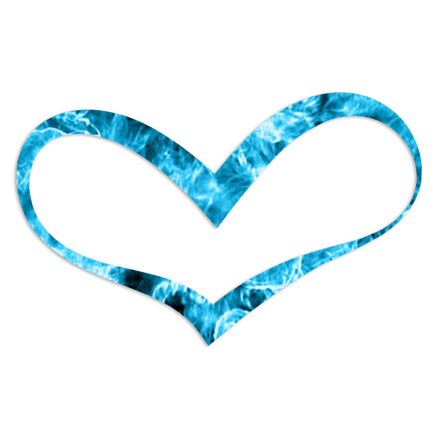 Heart Love – Decal Sticker – Multiple Patterns & Sizes – ebn6462