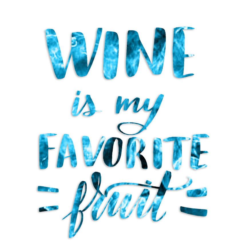 Wine Favorite Fruit – Decal Sticker – Multiple Patterns & Sizes – ebn6485