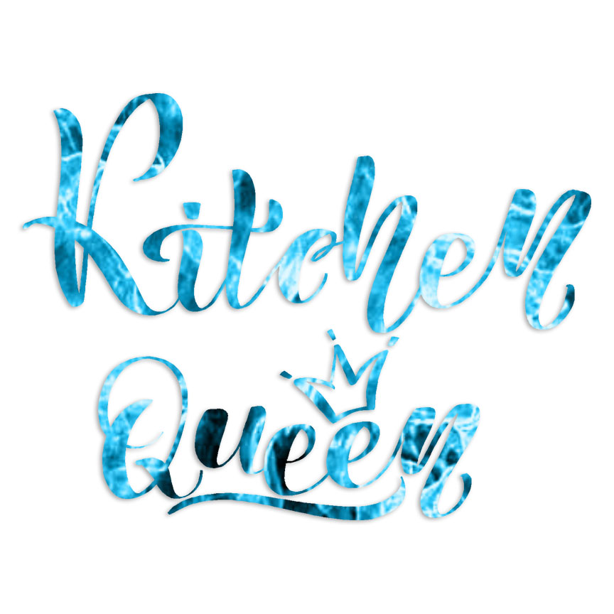 Kitchen Queen – Decal Sticker – Multiple Patterns & Sizes – ebn6492