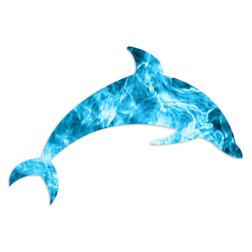 Jumping Dolphin – Decal Sticker – Multiple Patterns & Sizes – ebn6610