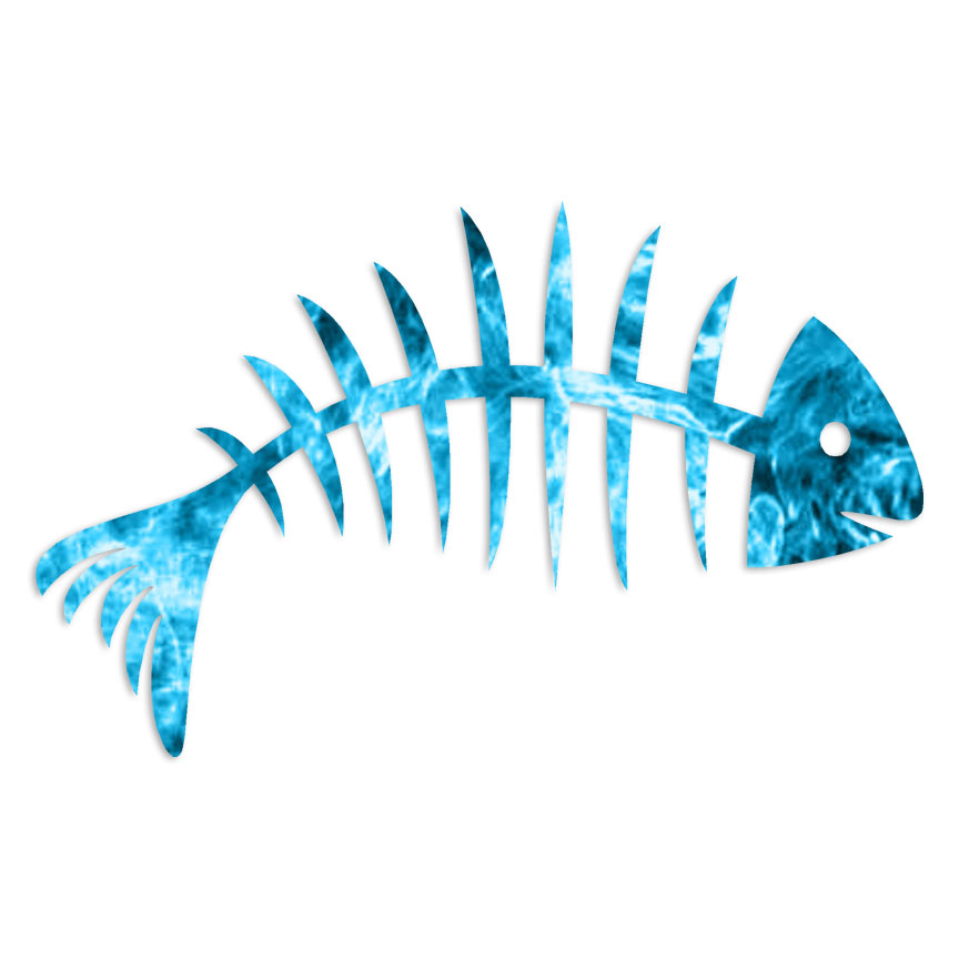 Fish Bones – Decal Sticker – Multiple Patterns & Sizes – ebn6626