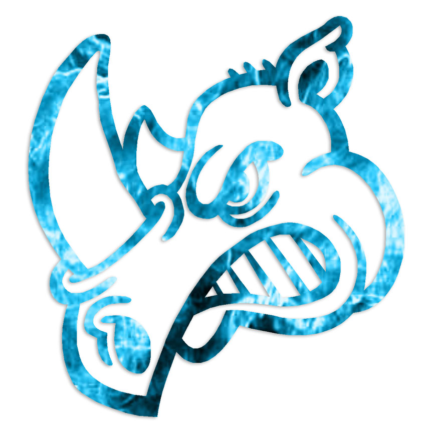 Cartoon Rhino – Decal Sticker – Multiple Patterns & Sizes – ebn6733