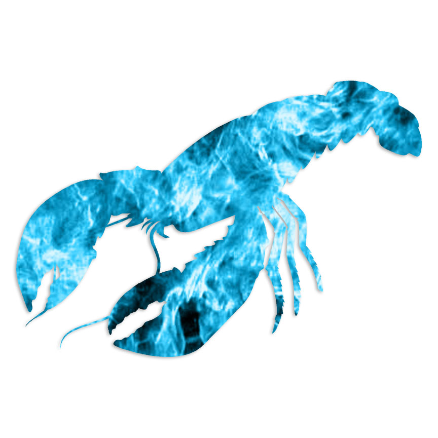 Crustacean Lobster - Decal Sticker - Multiple Patterns & Sizes - ebn6768