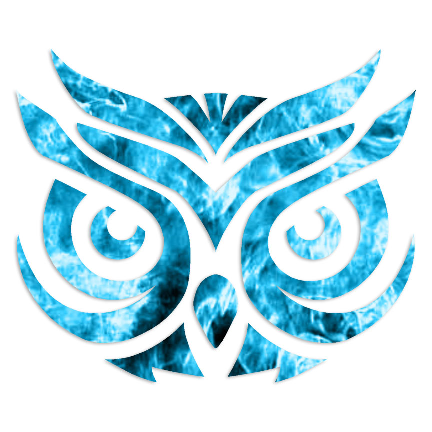 Owl Head – Decal Sticker – Multiple Patterns & Sizes – ebn6770