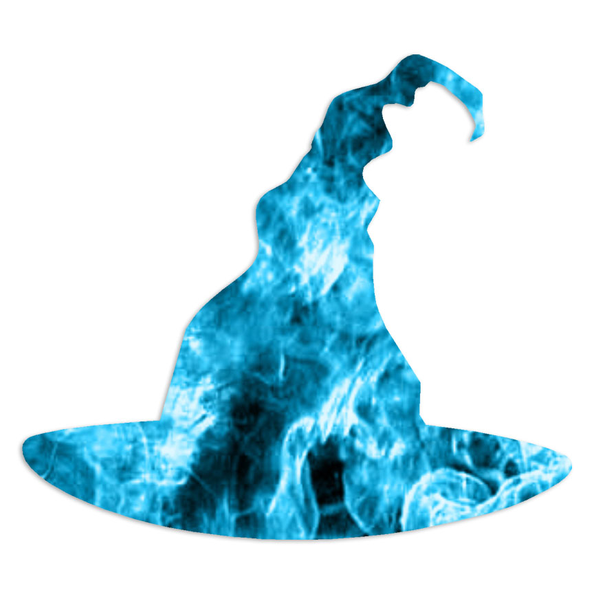 Witch Hat Wizard – Decal Sticker – Multiple Patterns & Sizes – ebn6810