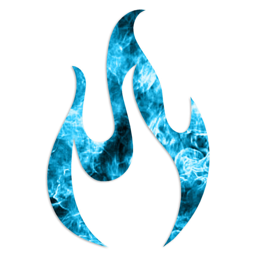 Fire Flames – Decal Sticker – Multiple Patterns & Sizes – ebn6846