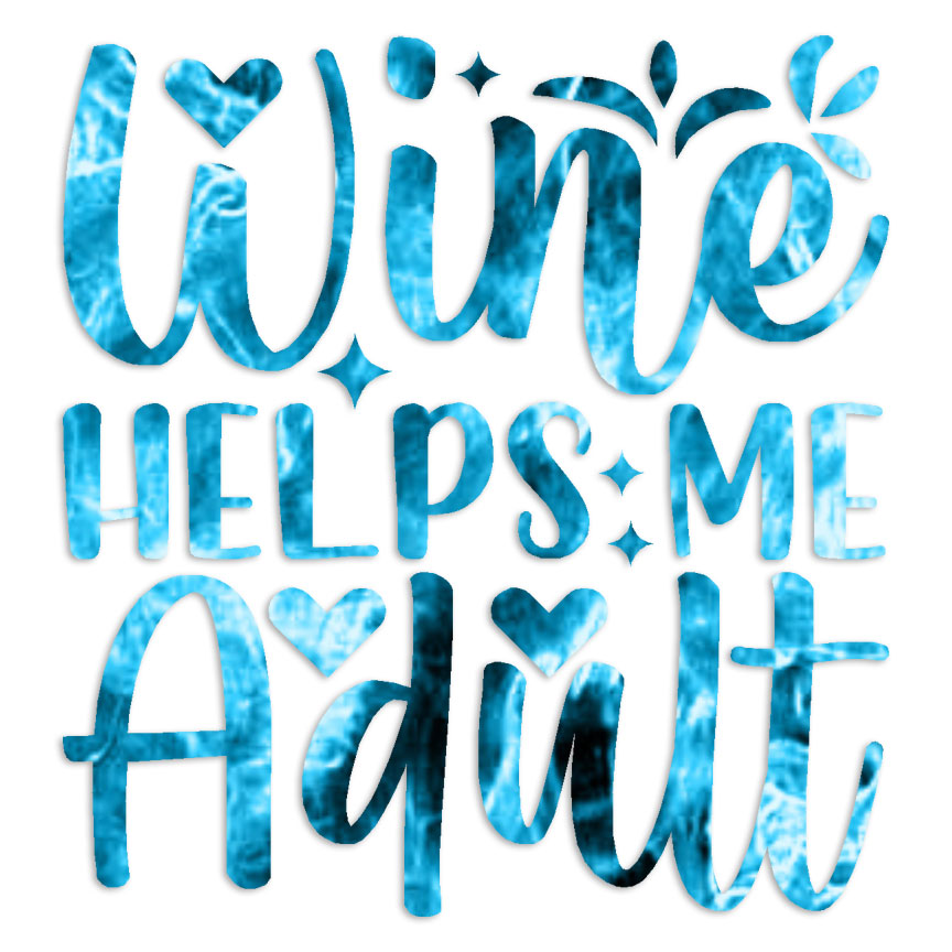 Wine Helps Me Adult – Decal Sticker – Multiple Patterns & Sizes – ebn6945