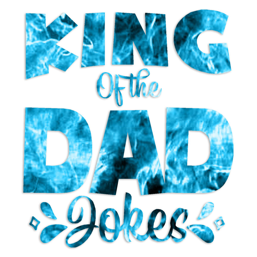 King Of Dad Jokes – Decal Sticker – Multiple Patterns & Sizes – ebn7060