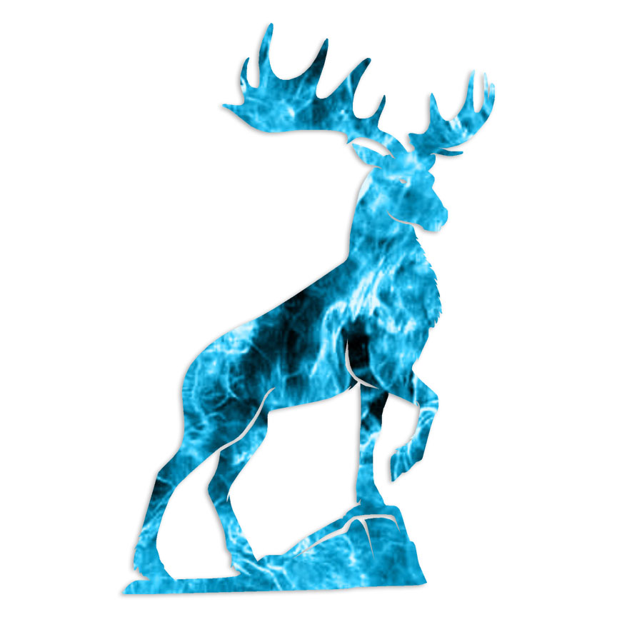 Elk Deer Moose – Decal Sticker – Multiple Patterns & Sizes – ebn7146