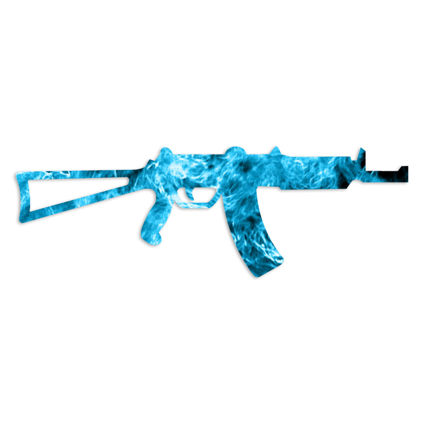 AK47 Assult Rifle – Decal Sticker – Multiple Patterns & Sizes – ebn7175
