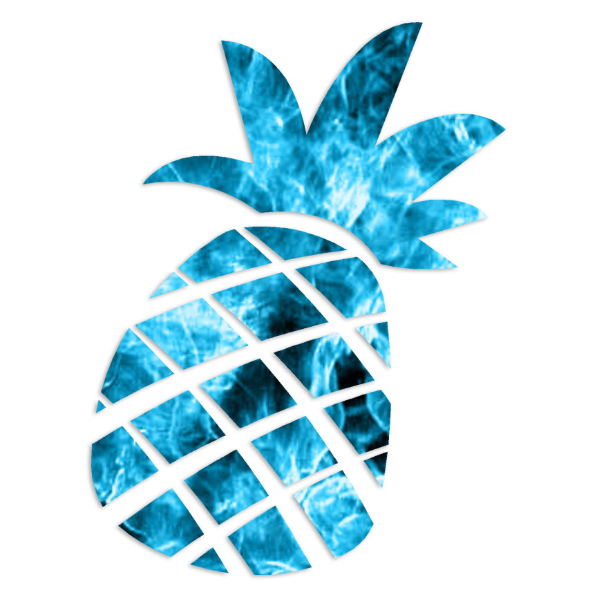 Pineapple – Decal Sticker – Multiple Patterns & Sizes – ebn7198